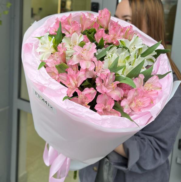 Розовые альстромерии букет (С)