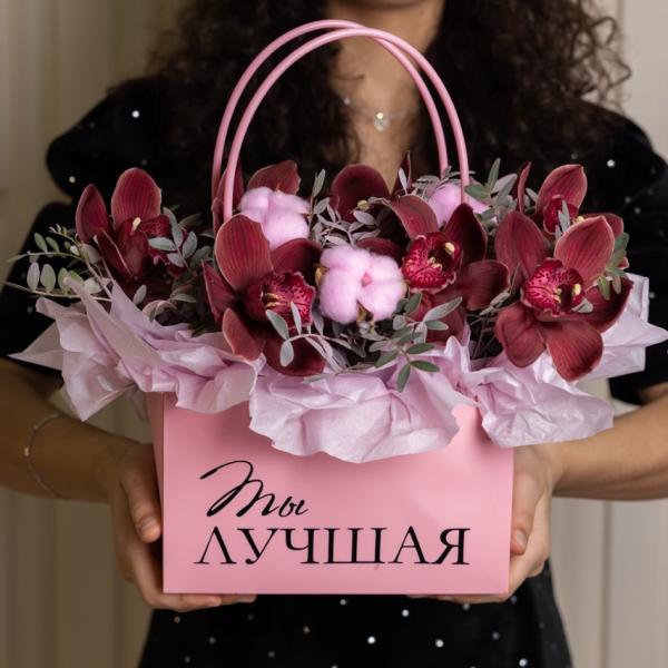 Сумочка с орхидеями для самой лучшей Сумочка с орхидеями для самой лучшей