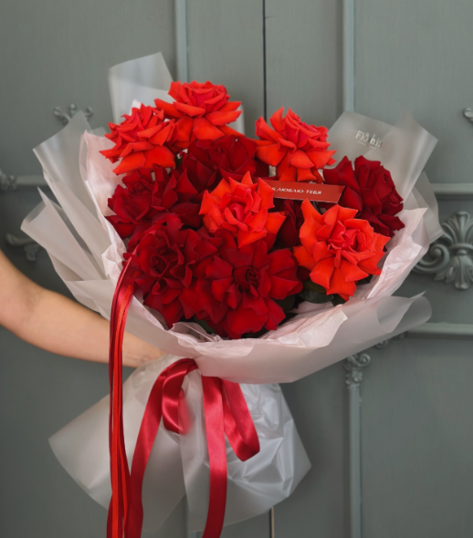 Дуэт кружевных роз 243