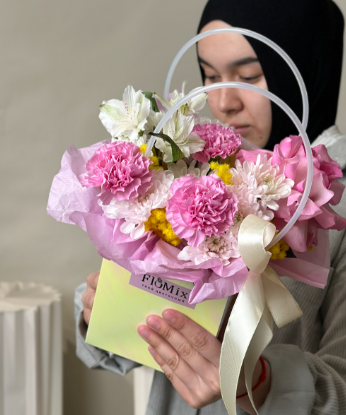 Сумка с мимозой