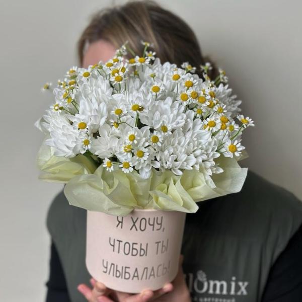 Коробочка с ромашками 
