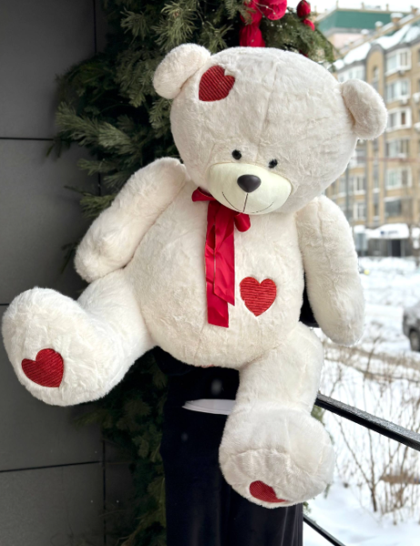 Мишка Романтик белый