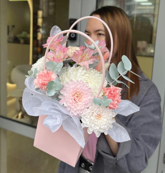 Сумка мини с хризантемой (С)