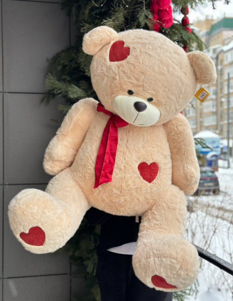 Мишка Романтик кремовый