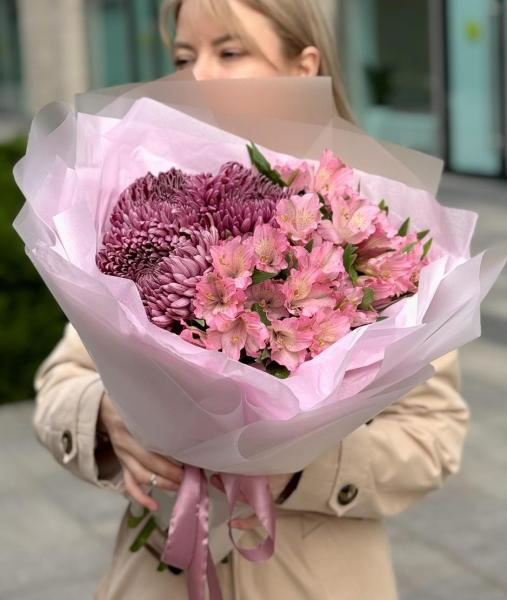 Хризантема с альстромерией 120 Хризантема с альстромерией 120