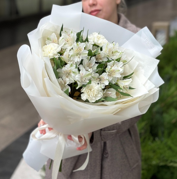 Альстромерии с диантусами 034