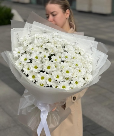 Моно букет из ромашек 048