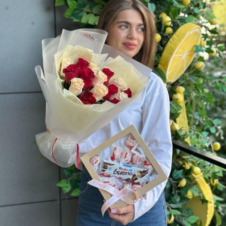 Сет букет и сладкий сюрприз 