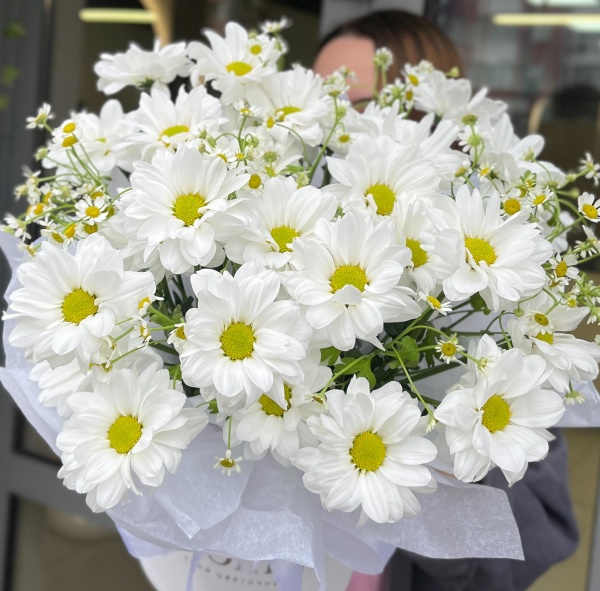 Шляпная коробка с ромашками (С)