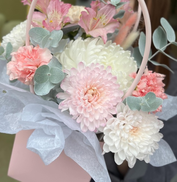 Сумка мини с хризантемой (С)