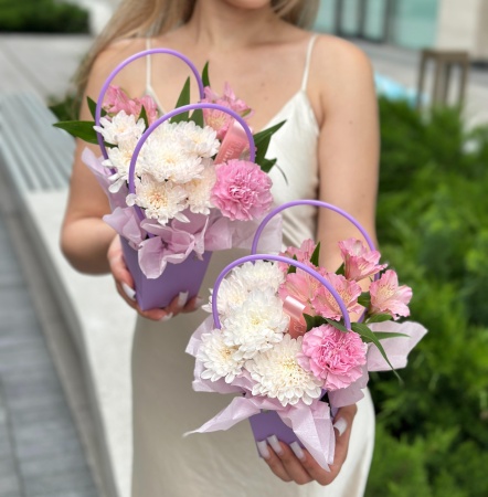 Розовая мини-сумочка 085