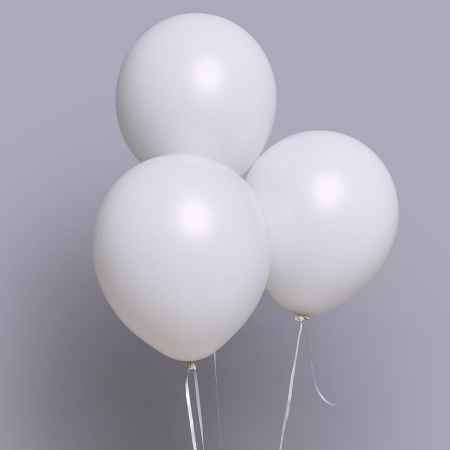 Связка из белых шаров 3шт