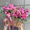 Корзинка "Пионовидные розы" 242